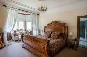 Luxury bedroom at Berwick Lodge