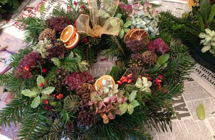 Wreath making workshop Bristol